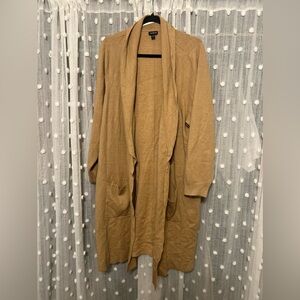 Torrid Tan Long Cardigan